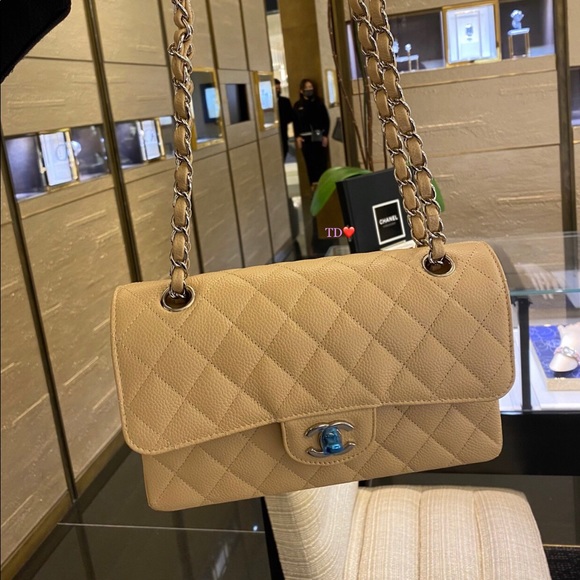 ❌SOLD❌✨Chanel beige Clair (S)  classic double flap (caviar) - Picture 3 of 7